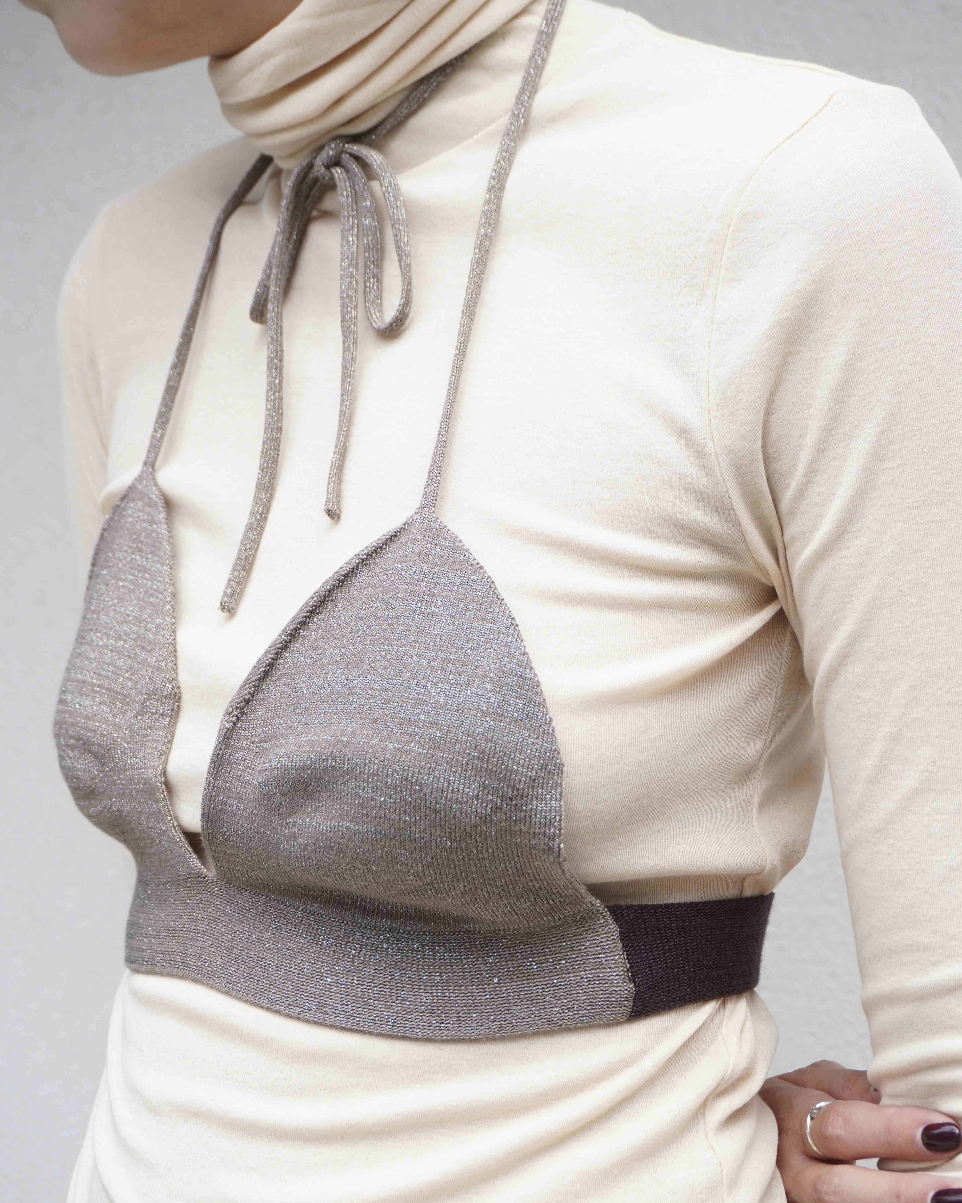 この秋、特別な”LUREX BRA TOP”を作りました。