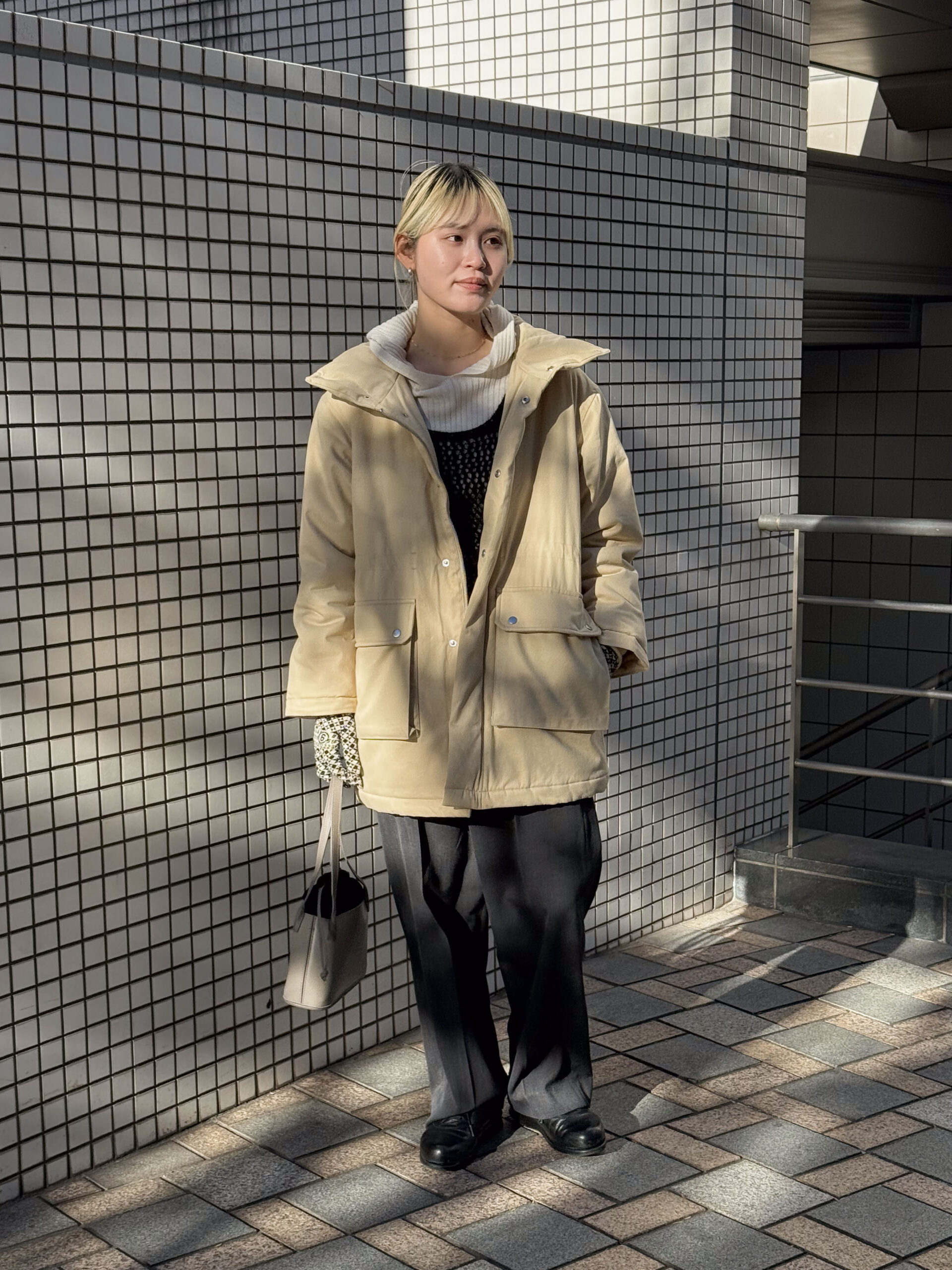 〈 MY___ 〉STAND COLLAR PADDED COAT