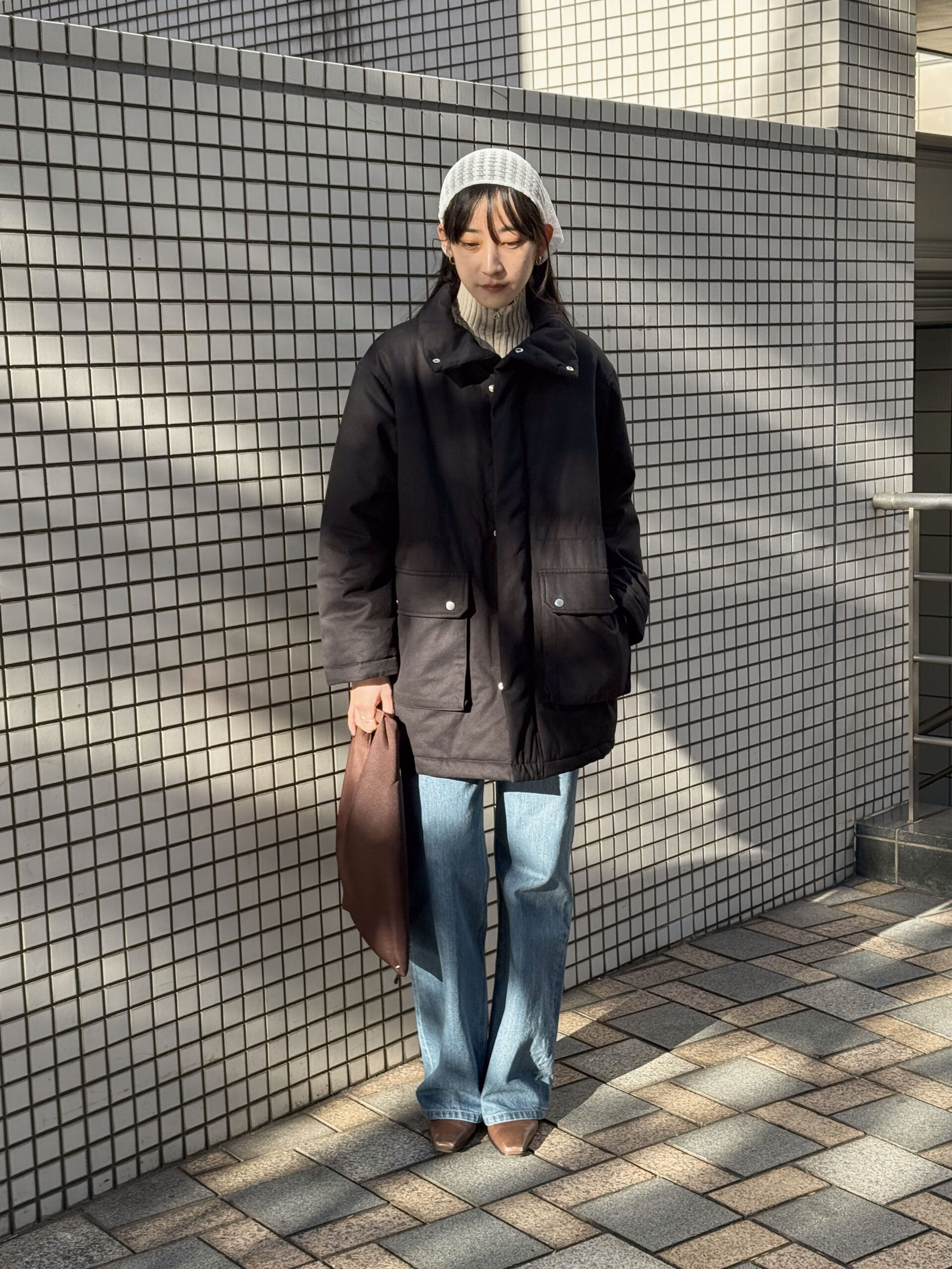 〈 MY___ 〉STAND COLLAR PADDED COAT