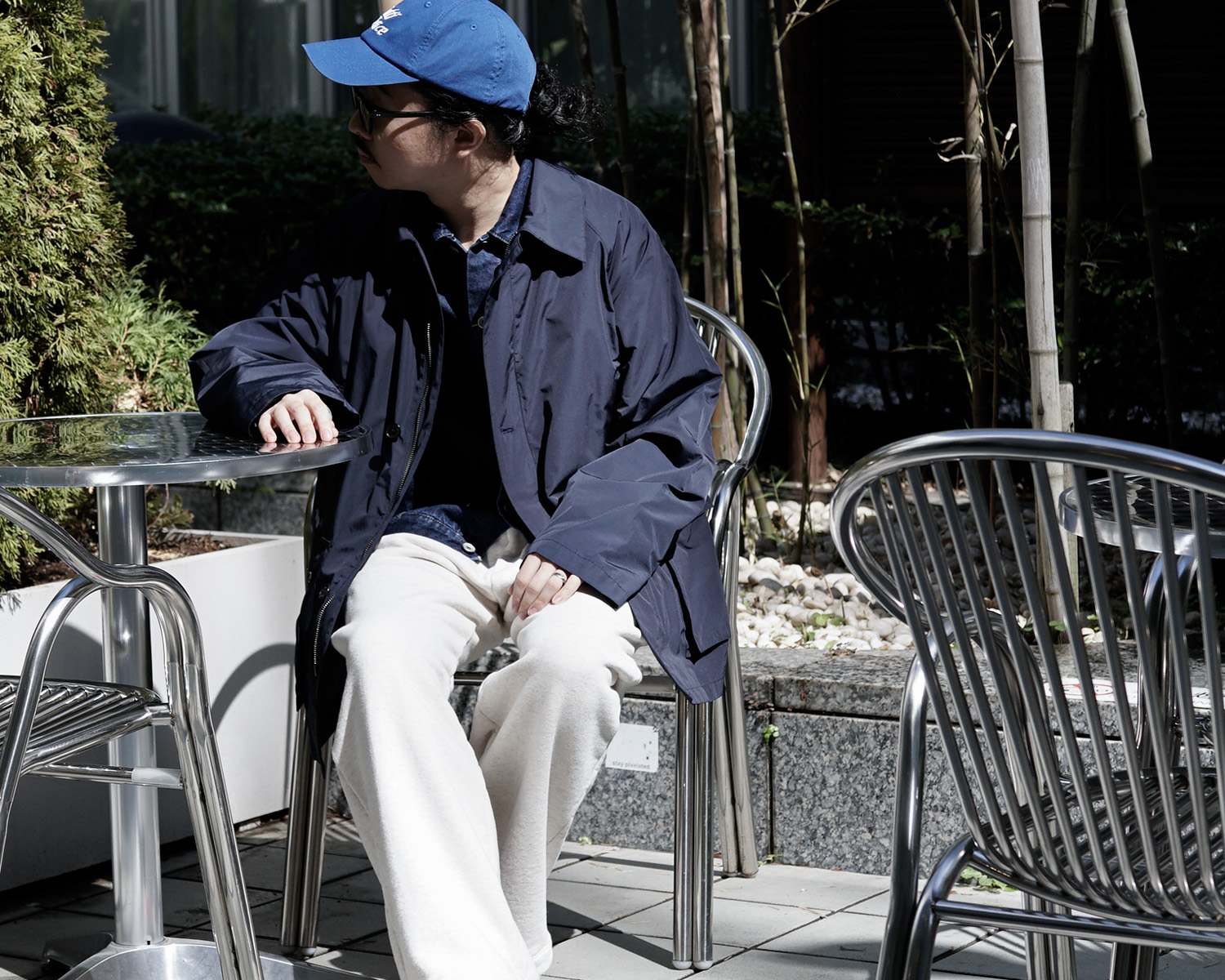 ”ハーフコートと春のお出かけ”